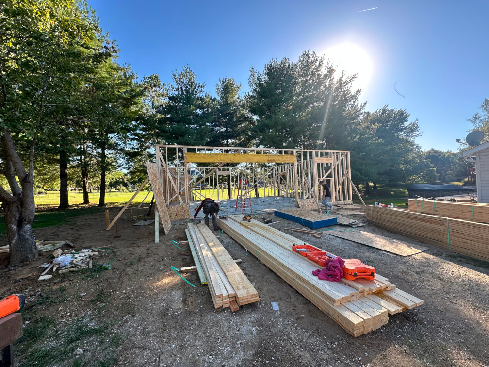 Home addition skeleton structure